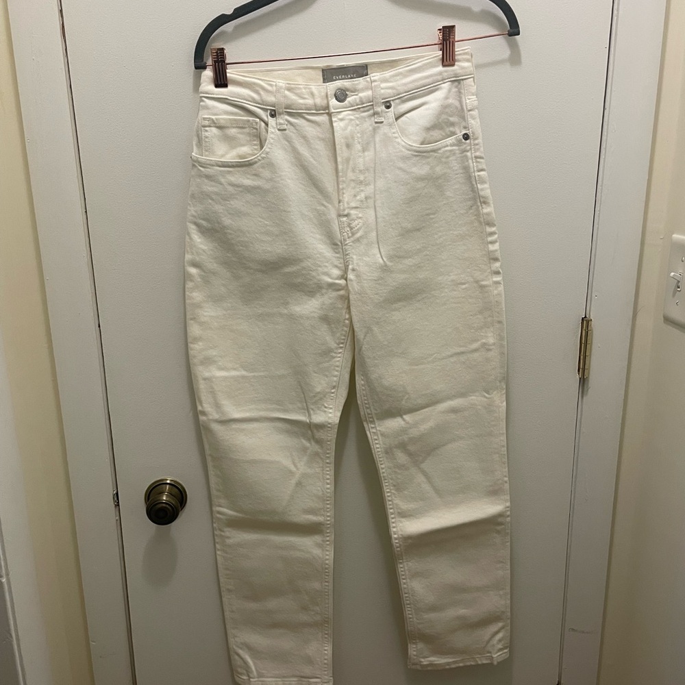 Everlane women’s Off-White Straight Jeans